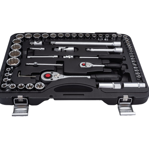 Набор головок и приспособлений Force 41082R-9 12-ти гран.1/2, 1/4 108 предметов