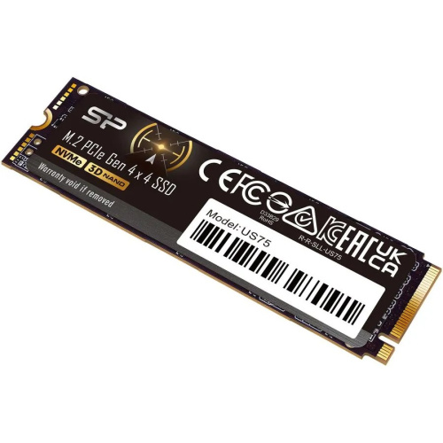 SSD Silicon Power US75 SP02KGBP44US7505, 2TB, M.2 2280, PCI-E 4x4, R/W -7000/6500 MB/s