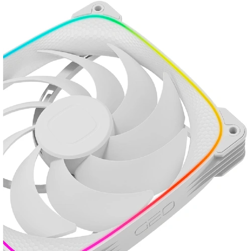 Вентилятор Geometric Future Squama 2503W-14 Single Pack (1F2503W114000) / 140mm, PWM, 2400 RPM, 91.15 CFM, 34.0 dBA, 5V ARGB, White