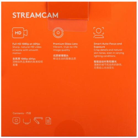 Веб-камера Logitech Full HD StreamCam Black