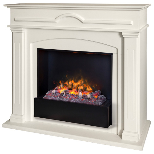 Электрокамин RealFlame Mirra 26 WT пастельно-белый с очагом 3D Cassette 630