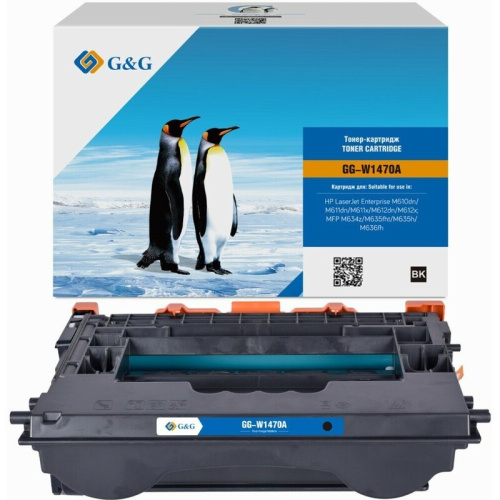Картридж лазерный G&G 147A GG-W1470A черный (10500стр.) для HP LaserJet M611dn/M612dn/M634dn/M634h
