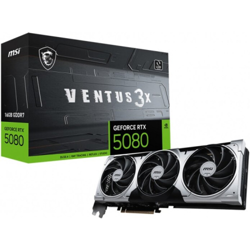 Видеокарта MSI GeForce RTX 5080 16G Ventus 3X Plus