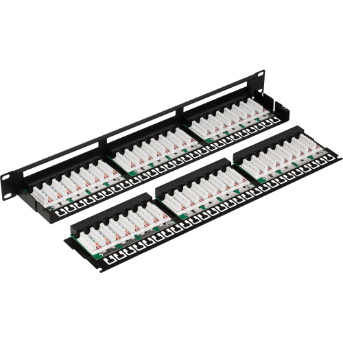 Патч-панель Lanmaster TWT-PP48/1U-U6 19" 1U 48xRJ45 кат.6 UTP