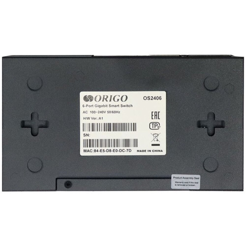 Коммутатор настраиваемый Origo OS2406 OS2406/A1A 6x1Гбит/с