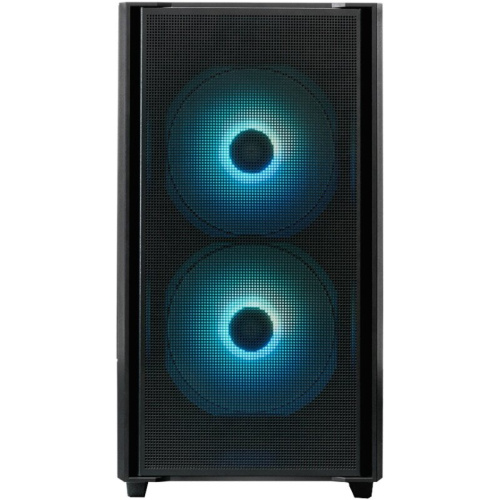 Корпус XASTRA A400M 3ARGB-C6 Black (A400M-2FC14A-1FC12A-C6) mATX/ Mesh/ Screwless TG+Mesh/2x140mm + 1x120mm FC ARGB PWM fans/Argb+PWM HUB 6port