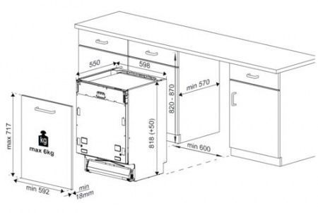 Встраиваемая посудомоечная машина Beko BDIN38530A