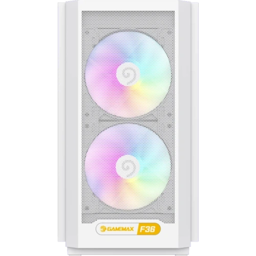 Корпус GameMax F36 WH без БП (Midi Tower, ATX, Белый, 1*USB Type-C, 3*120мм)
