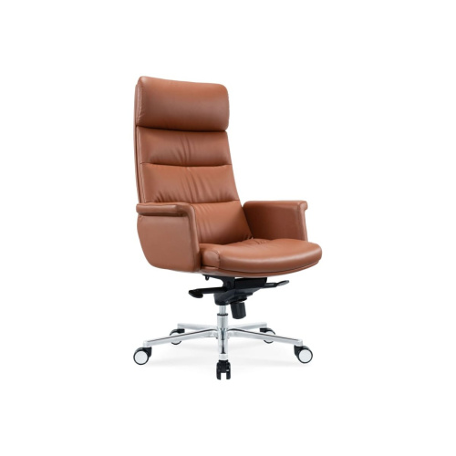 Кресло руководителя Cactus CS-LBR-CARACAS кожа крестов. алюминий