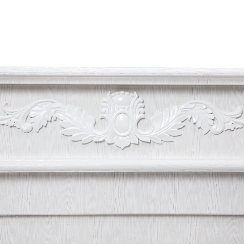 Электрокамин RealFlame Philadelphia 25,5/26 WT белое золото с очагом 3D Cassette 630 Black Panel