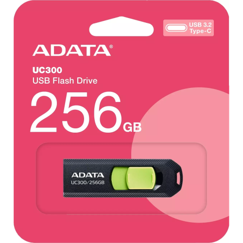 USB-флешка A-DATA UC300 (ACHO-UC300-256GRBK/GN) 256GB, Type-C