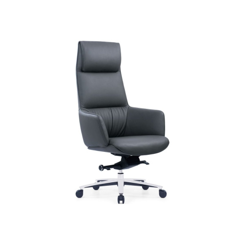 Кресло руководителя Cactus CS-LBK-MILANO кожа с подголов. крестов. алюминий