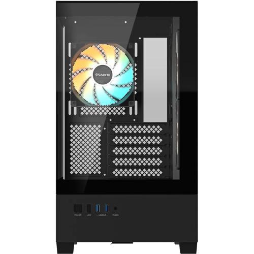 Корпус Gigabyte C201 Panoramic (GB-C201P) mATX без БП Черный