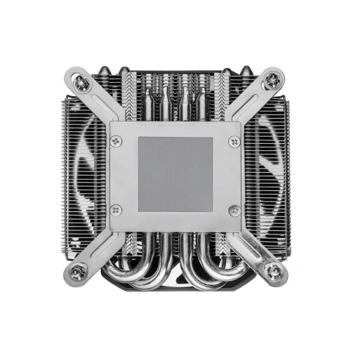 Кулер Foxline DB32i (125W, 4-pin PWM, 32mm, Al/Cu, 4x6mm, 1x90mm, 41.46CFM, 33dBA, 3400RPM, S 1851/1700/1200/115X, Black)