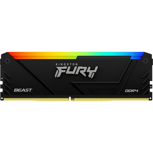 ОЗУ Kingston Fury Beast Black RGB XMP KF436C18BB2AK2/32 32GB DDR4 3600MHz DIMM kit 2x16Gb, CL18, 288-pin 1.35V Non-ECC