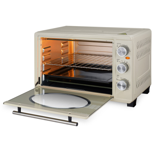 Мини-печь Hyundai MIO-HY084 бежевый/хром