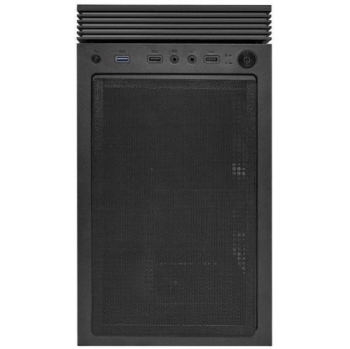Корпус ExeGate EX289022RUS Miditower i3 MATRIX (ATX, без БП, 2*USB+1*USB3.0, HD аудио, черный, 2 вент. 18см с RGB подсветкой)
