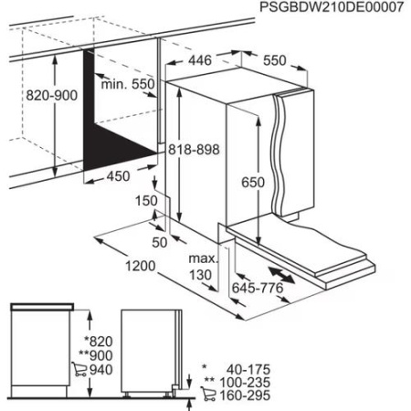 Встраиваемая посудомоечная машина Electrolux EEM43201L