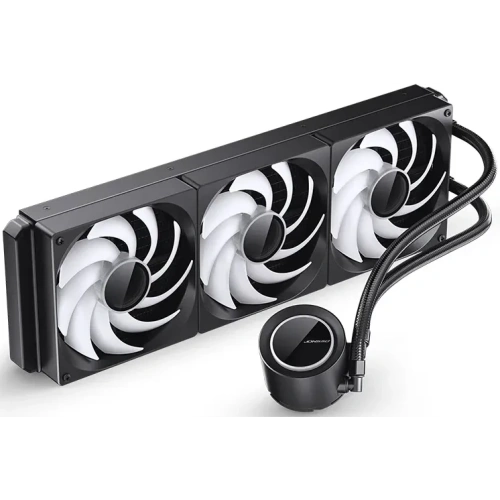 СВО JONSBO TG-420 ARGB Black LGA 1851/1700/1200/115X/AM5/AM4 (TDP 300W, ARGB Fan and Pump, PWM, Triple Fan 140mm)