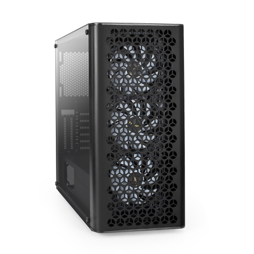 Корпус ExeGate EVO-9202 EX294965RUS Miditower (ATX, без БП, с окном, 1*USB+1*USB3.0, аудио, 3 вент. 12см с RGB подсветкой)