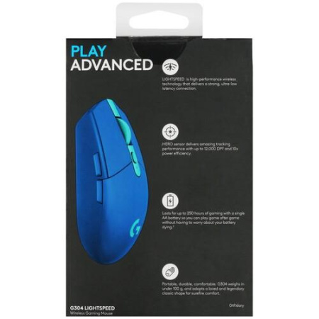 Мышь беспроводная Logitech G304 [910-006010] синий