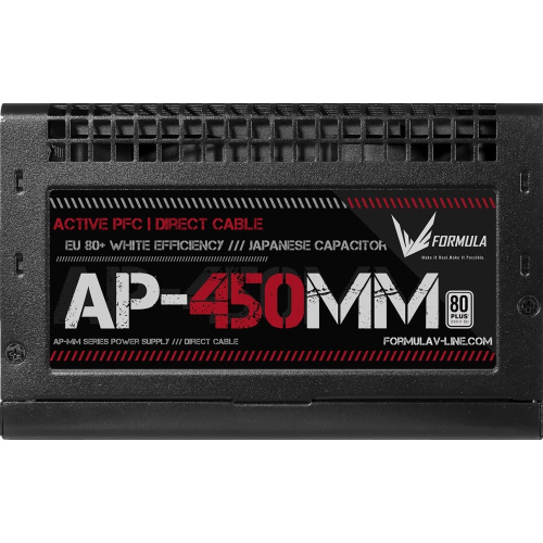 Блок питания Formula AP-450ММ 80 Plus White ATX 450W (20+4pin) APFC 120mm fan 6xSATA RTL