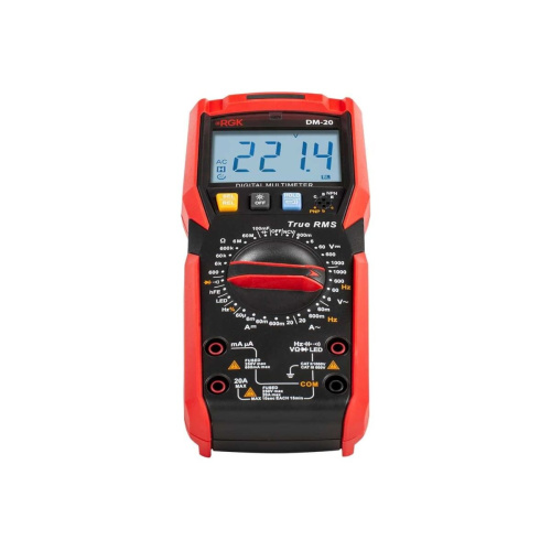 Мультиметр RGK DM-20 (779647) цифровой с поверкой