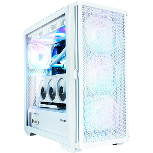 Корпус ZALMAN Z10 Duo White, ATX, White, Window, 2x3.5", 2x2.5", 2xUSB3.0, 1xUSB 3.1 Type-C, Front 3x120mm Infinity Mirror ARGB, Rear 1x120mm Infinity