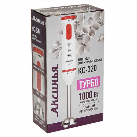 Блендер АКСИНЬЯ КС-320 белый с красным