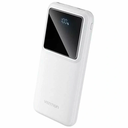 Внешний аккумулятор Vention FHKW0 10000mAh (M/C-A/A) 22.5W Белый с LED дисплеем