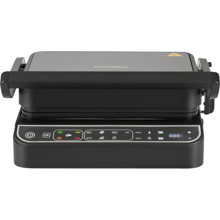 Электрогриль Hyundai HYG-7000 серебристый и черный