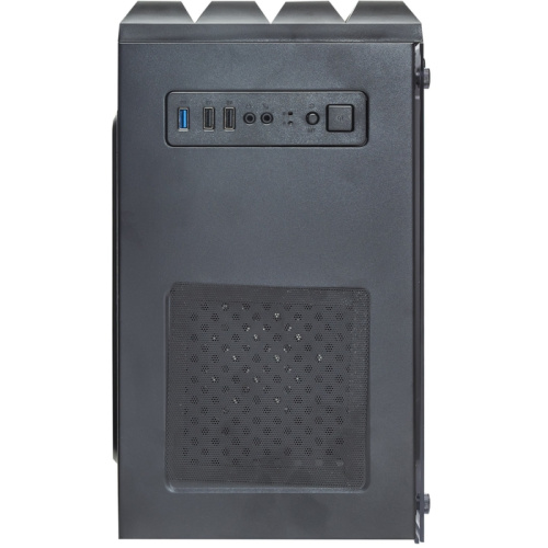 Корпус ExeGate Mistery R3 EX294383RUS Minitower (mATX, без БП, 2*USB+1*USB3.0, аудио, черный, 4 вент. 12см с RGB подсветкой)
