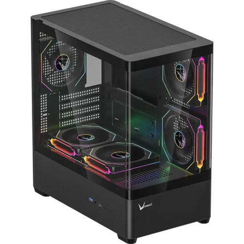 Корпус Formula Crystal U1M Cosmic черный без БП mATX 1xUSB3.0 audio bott PSU