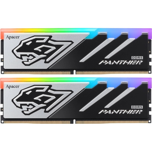 ОЗУ Apacer AH5U32G56C5229BAA-2 32GB DDR5 DIMM 5600-40 2048x8 1.25V OC Panther RGB DDR5 w/HS RP-K2