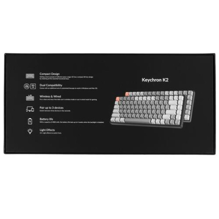 Клавиатура проводная + беспроводная Keychron K2 v2