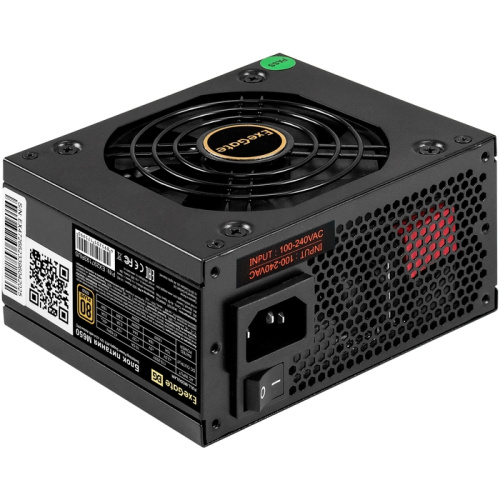 Блок питания Exegate M650 Gold EX297193RUS 650W (SFX, APFC, КПД 90проц. (80 Plus Gold), 9cm fan, 24pin, (4+4)pin, 2xPCI-E, 6xSATA, 3xIDE, 1xFDD)