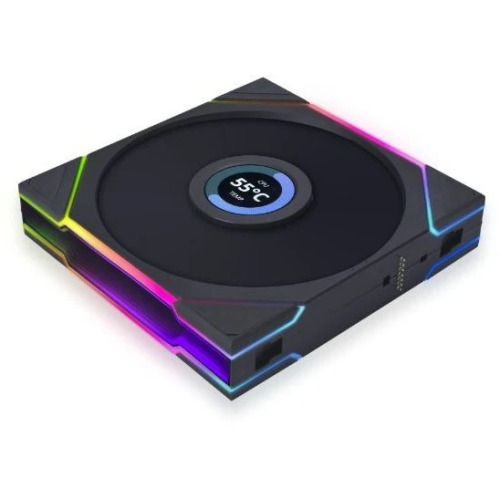 Вентилятор Lian Li Uni Fan TL Wireless LCD 140 (G99.14TLLCD1W1B.R0) / 14TLLCD1W1B Black / 140x140x28мм (PWM, ARGB, 1600 об/мин (Max.), 28,5dBa)