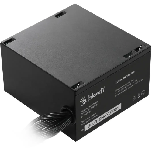 Блок питания BLOODY BD-PS550B, 550Вт, 120мм, черный, retail
