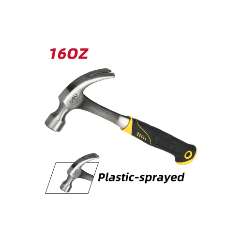 Молоток-гвоздодер Deli DL5072 450 гр, прорезиненныя рукоять