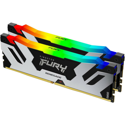 ОЗУ Kingston Fury Renegade RGB XMP (KF572C38RSAK2-32) DDR 5 DIMM 32Gb PC57600, 7200Mhz, CL38 (Kit of 2) (retail)