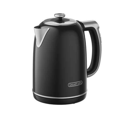 Электрочайник Galaxy Line GL 0360 черный нерж.сталь/пластик (7010103600)