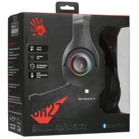 Беспроводные/проводные наушники A4Tech Bloody GR270 черный