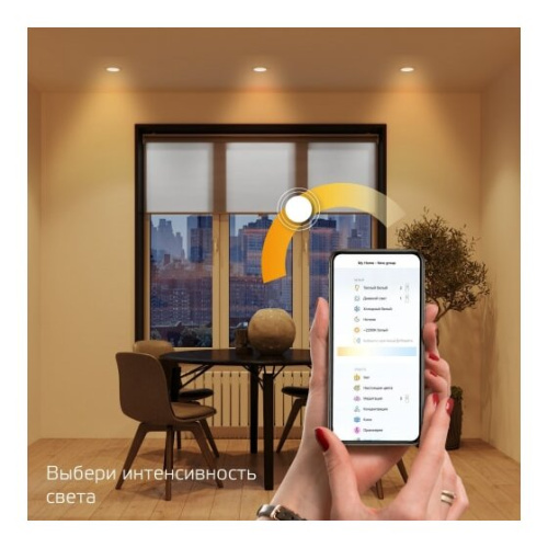 Умный светильник Gauss IoT Smart Home потолоч. (2010122) белый