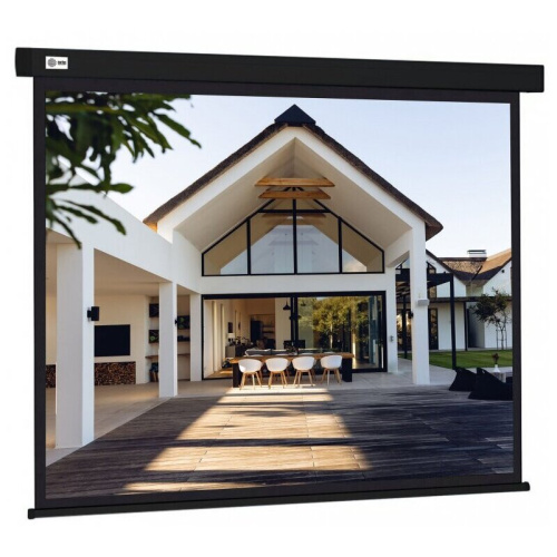 Экран Cactus CS-PSW-150X150-BK Wallscreen настенно-потолочный рулонный черный
