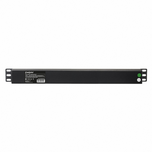 Блок розеток ExeGate ServerPro PDU-19H610 Al-6S-EU2.5CU-1P (EX280835RUS) 19", 1U, Алюминий, 6 Schuko, кабель с евровилкой VDE-250V-16A-3*1.5mm2