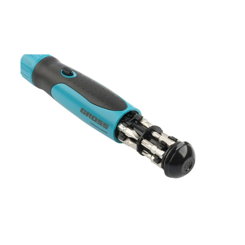 Отвертка реверсивная GROSS 11611, механизм SmartPush, 12шт, S2