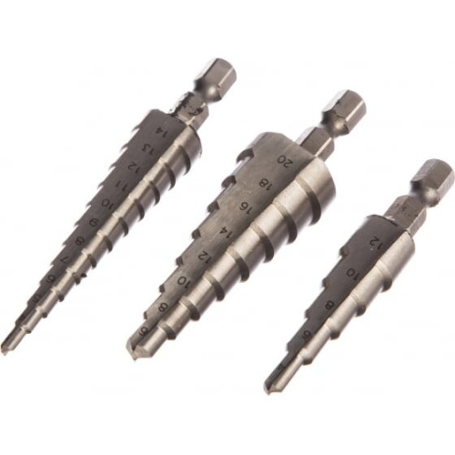 Набор ступенчатых сверл по металлу STAYER Master 29660-3-20-H3