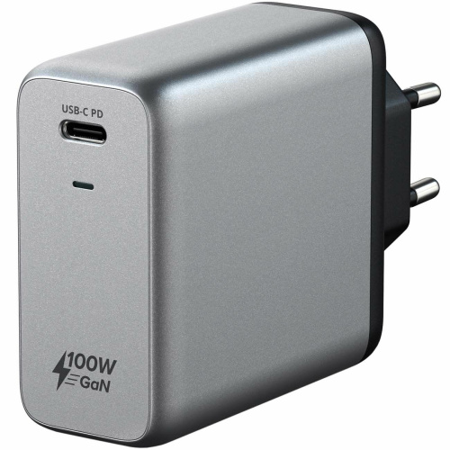 Зарядное устройство Satechi ST-UC100WSM-EU GaN Wall Charger 100W Type-C PD Space Gray