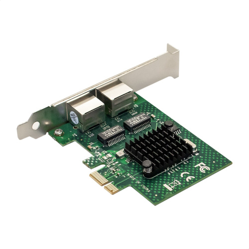 Сетевой адаптер ExeGate EXE-BCM5720 (EX293452RUS) PCI-E x1 v2.0/2xRJ45/10/100/1000Mbps/Chipset BCM5720