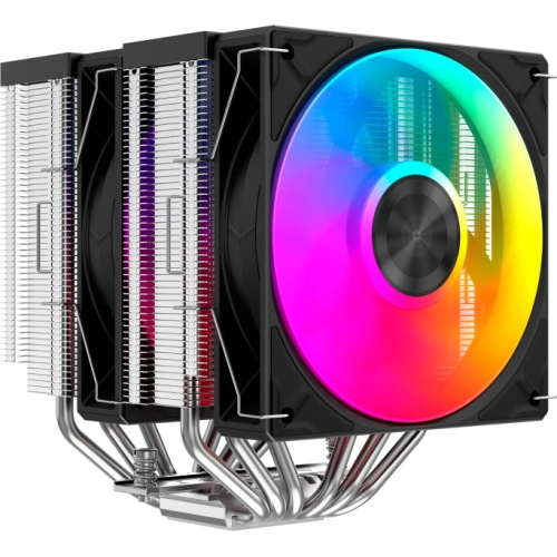 Кулер SAMA A60L (A60-XXWAYXOX-G) (265W, 4-pin PWM, 156.5mm, 6x6mm, ARGB, 2x120mm, 78CFM, 29dBA, 2200RPM, S 1851/1700/1200/115)